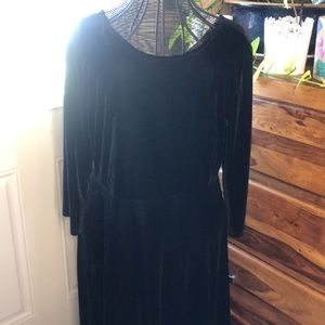 NWT🌞Suzanne Betro 3/4 Sleeve velour Maxi Dress